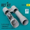 RESKIT RSU32-0196 F-4 (E, J, F, G, S) Phantom II exhaust nozzles for Tamiya kit (3D Printed) 1/32